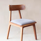 Silla Chara - Nogal / Tela Gris (1 pieza disponible)